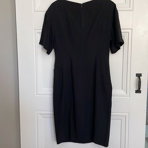 Prada Black Short Sleeve Bateau Neck Dress - Picture 5 of 7